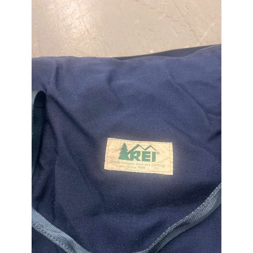 Vintage REI Co-Op Duffel Bag Unisex Navy Top Handle Travel Camping Outdoor Gear